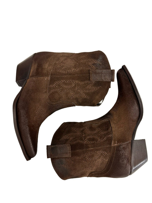 TEXANO BASSO CAMOSCIO MARRONE